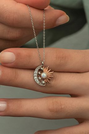 گردنبند نقره رنگی زنانه 925 عیار klas gümüş - کد 239317446