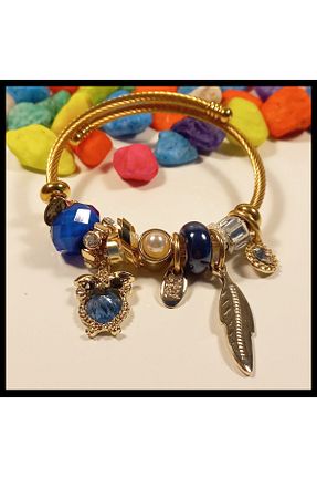 دستبند استیل (فولاد) طلائی زنانه استیل (فولاد) FAMİLY - کد 464358524