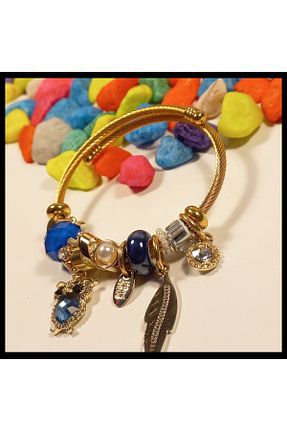 دستبند استیل (فولاد) طلائی زنانه استیل (فولاد) FAMİLY - کد 464358524