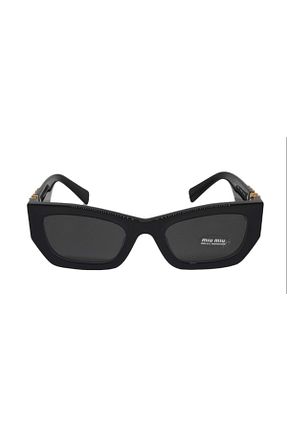 عینک آفتابی مشکی زنانه UV400 Miu Miu - کد 463689805