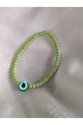 دستبند جواهر سبز زنانه شیشه کد 464068852
