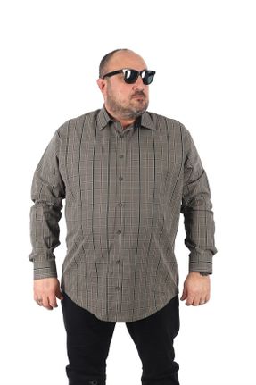 پیراهن خاکی مردانه سایز بزرگ کد 464386451