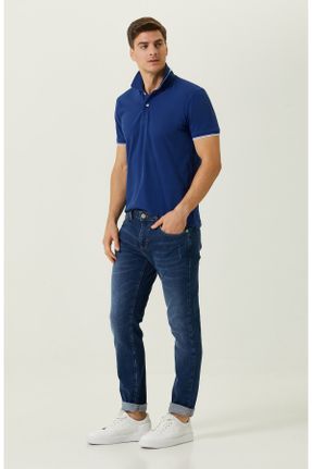 شلوار جین آبی مردانه پاچه ساده جین کد 464247614