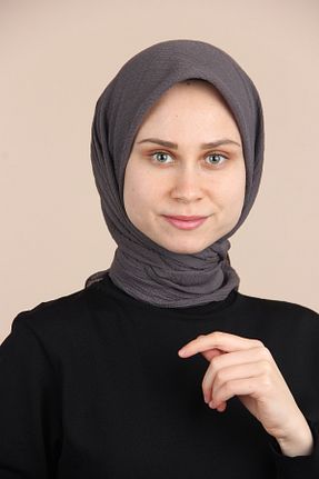 روسری طوسی پنبه ای Sima - کد 464922944