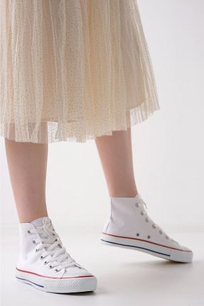 کفش اسنیکر سفید زنانه بند دار Lofty - کد 465041864