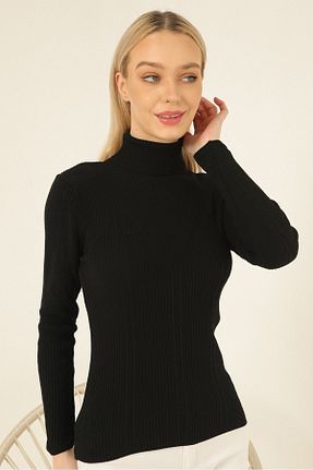 پلیور مشکی زنانه ساده VEGENZE - کد 465057792