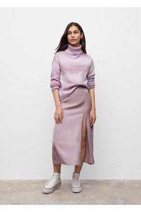 دامن بنفش زنانه ساده MANGO Teen - کد 320936131