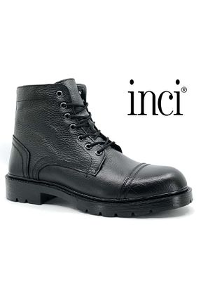 بوت / نیم بوت مشکی مردانه پاشنه تخت İnci - کد 466141291