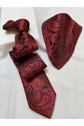 کراوات قرمز مردانه بافتنی HAND MADE KRVT - کد 466412655