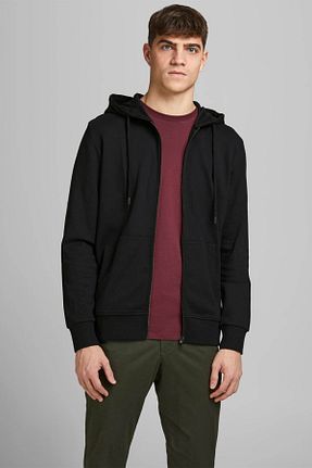 سوئیشرت مشکی مردانه ساده Jack & Jones - کد 80973651
