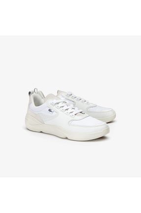 کفش اسنیکر سفید مردانه بند دار Lacoste - کد 43732145