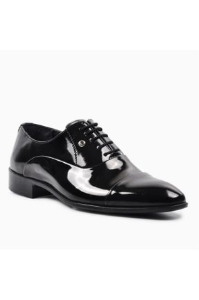 کفش کلاسیک مشکی مردانه چرم لاکی پاشنه کوتاه ( 4 - 1 cm ) کد 71587968