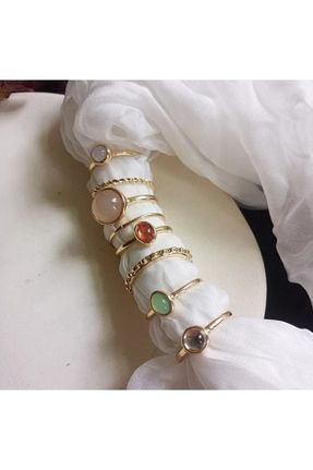 انگشتر جواهر طلائی زنانه زیرکن MURASSA BUTİK - کد 81244970