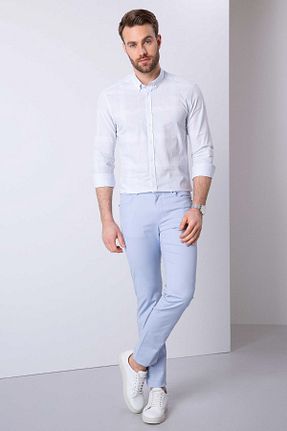 پیراهن آبی مردانه اسلیم Pierre Cardin - کد 37209495