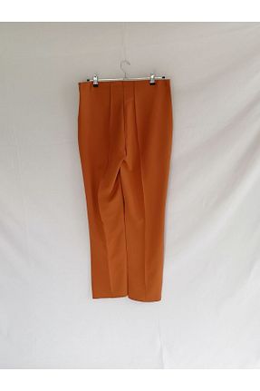 شلوار قهوه ای زنانه ویسکون PEMBEGÜL MODA TASARIM - کد 81589660