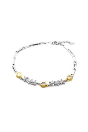 دستبند نقره طلائی زنانه 925 عیار EbruHome - کد 81711552
