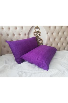روکش بالش بنفش پنبه ای miss linda home collection - کد 81712007