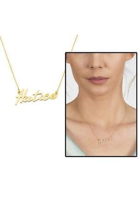 گردنبند نقره طلائی زنانه 925 عیار Gümüş Hediye Al - کد 81722045