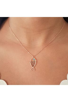 گردنبند نقره صورتی زنانه 925 عیار CNG JEWELS - کد 81865192