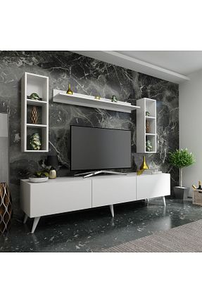 میز و پایه تلویزیون سفید Suntalam Myniture Home & Living - کد 69081871