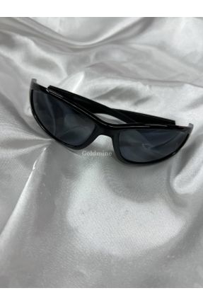 عینک آفتابی مشکی زنانه 50 UV400 مات مستطیل کد 465220126