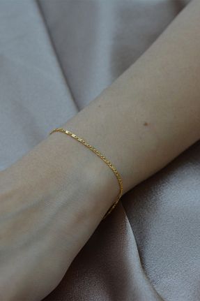 دستبند جواهر طلائی زنانه روکش طلا Miel - کد 465467198