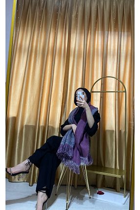 شال گردن بنفش زنانه اکریلیک MSASTYLE - کد 465941580
