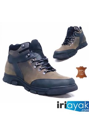 بوت / نیم بوت قهوه ای مردانه پاشنه تخت İriayak - کد 466043196
