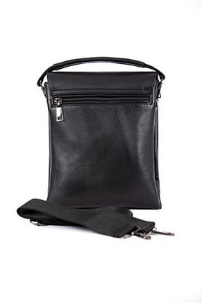 کیف پستچی مشکی زنانه چرم خالص DERRYS - کد 465499539