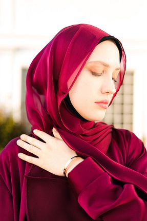 شال صورتی زنانه شیفون HARİKA WEAR - کد 465549372