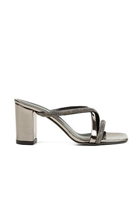 کفش پاشنه بلند کلاسیک طلائی زنانه پارچه Pierre Cardin - کد 466240903