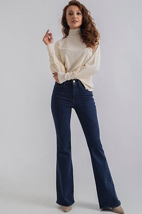 شلوار آبی زنانه پنبه ای LİMABEL - کد 220263505