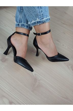 کفش پاشنه بلند کلاسیک مشکی زنانه پاشنه متوسط ( 5 - 9 cm ) کد 467381107