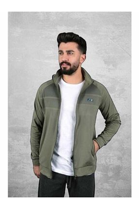 سوئیشرت خاکی مردانه ساده FBI - کد 467389180