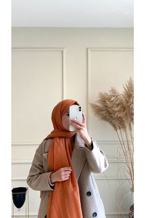 شال نارنجی زنانه جاز Şehr-i Şal İstanbul - کد 466724541