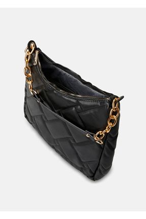 کیف دوشی مشکی زنانه چرم مصنوعی ByColl - کد 466798101