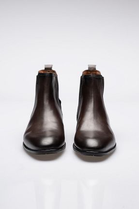 بوت / نیم بوت قهوه ای مردانه چرم خالص LUCIANO BELLINI - کد 467269856