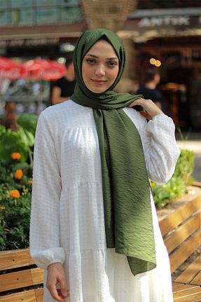 شال سبز زنانه جاز KASVA SCARF - کد 467372226