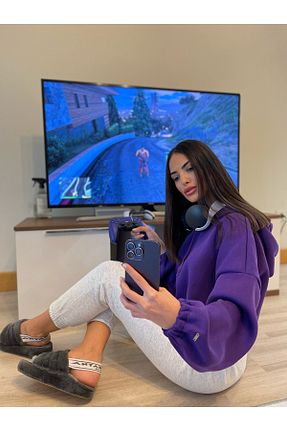 سوئیشرت بنفش زنانه ساده gkonlinestore - کد 466464608
