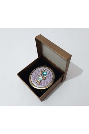 آینه رنگی فلزی renkli çiçekler - کد 328053829