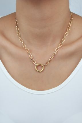 گردنبند جواهر طلائی زنانه کد 467474092