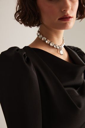 گردنبند جواهر زنانه سنگی کد 468000480