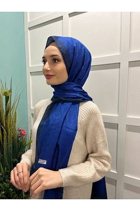 شال سرمه ای زنانه پلی استر Hint İpek - کد 467956067