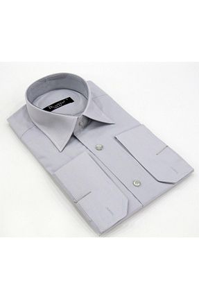 پیراهن طوسی مردانه اسلیم فیت Dicotto - کد 6700713