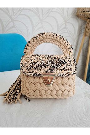 کیف دستی بژ زنانه پارچه ای CHQEL - کد 468274604