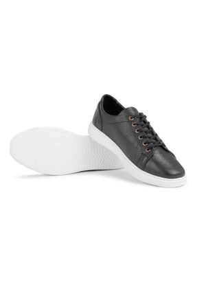 کفش کژوال مشکی مردانه چرم طبیعی پاشنه کوتاه ( 4 - 1 cm ) پاشنه ساده کد 311092666