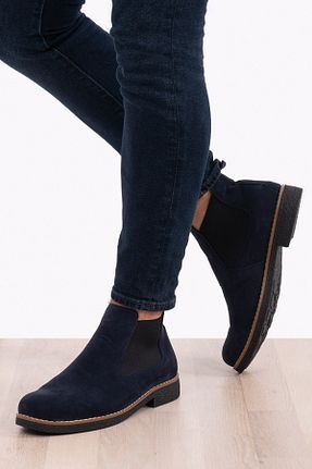 بوت / نیم بوت سرمه ای مردانه چرم مصنوعی Zegeshoes - کد 159150778
