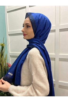 شال سرمه ای زنانه پلی استر Hint İpek - کد 467956067
