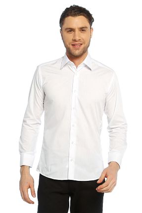 پیراهن سفید مردانه اسلیم فیت Dicotto - کد 6700734