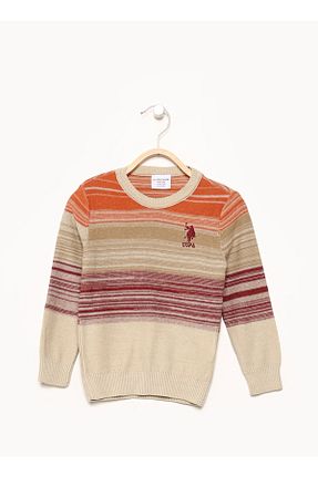 پلیور طوسی مردانه طرح دار U.S. Polo Assn. - کد 468149913